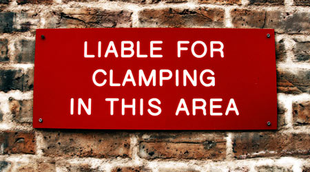 Liable for Clamping in this Area