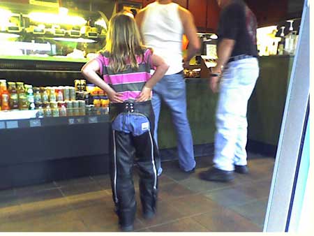 Way too young for leather