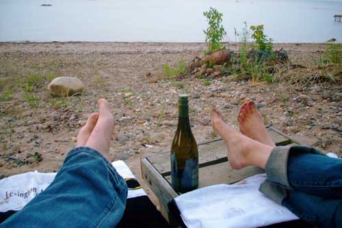 Feet + Wine + Beach = OSM