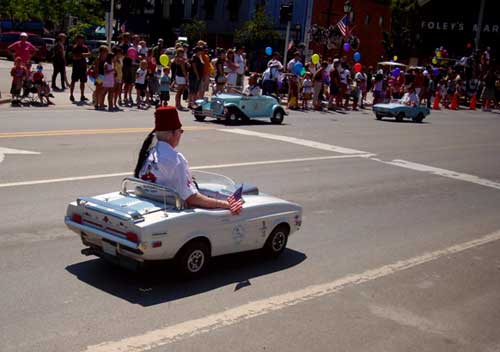 Also, the Shriners up there drive funny cars.