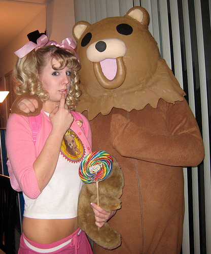 Pedo Bear and Little Girl